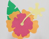 Pink and Orange Hibiscus Cake Topper Il_170x135