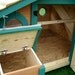 Unique Hobbit Hole Chicken Coop: 20 square feet, removable linoleum floor insert for easy cleaning
