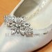 A pair of Rhinestone Crystal Vintage Rhombus Wedding Shoes Clips