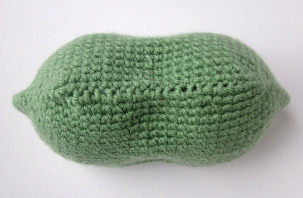 Two Peas in a Pod Amigurumi Crochet Baby Rattle