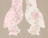 Digital Illustration, Digital Owl Illustration, Two Owls Print, Print of Digital Illustration Granny Chic