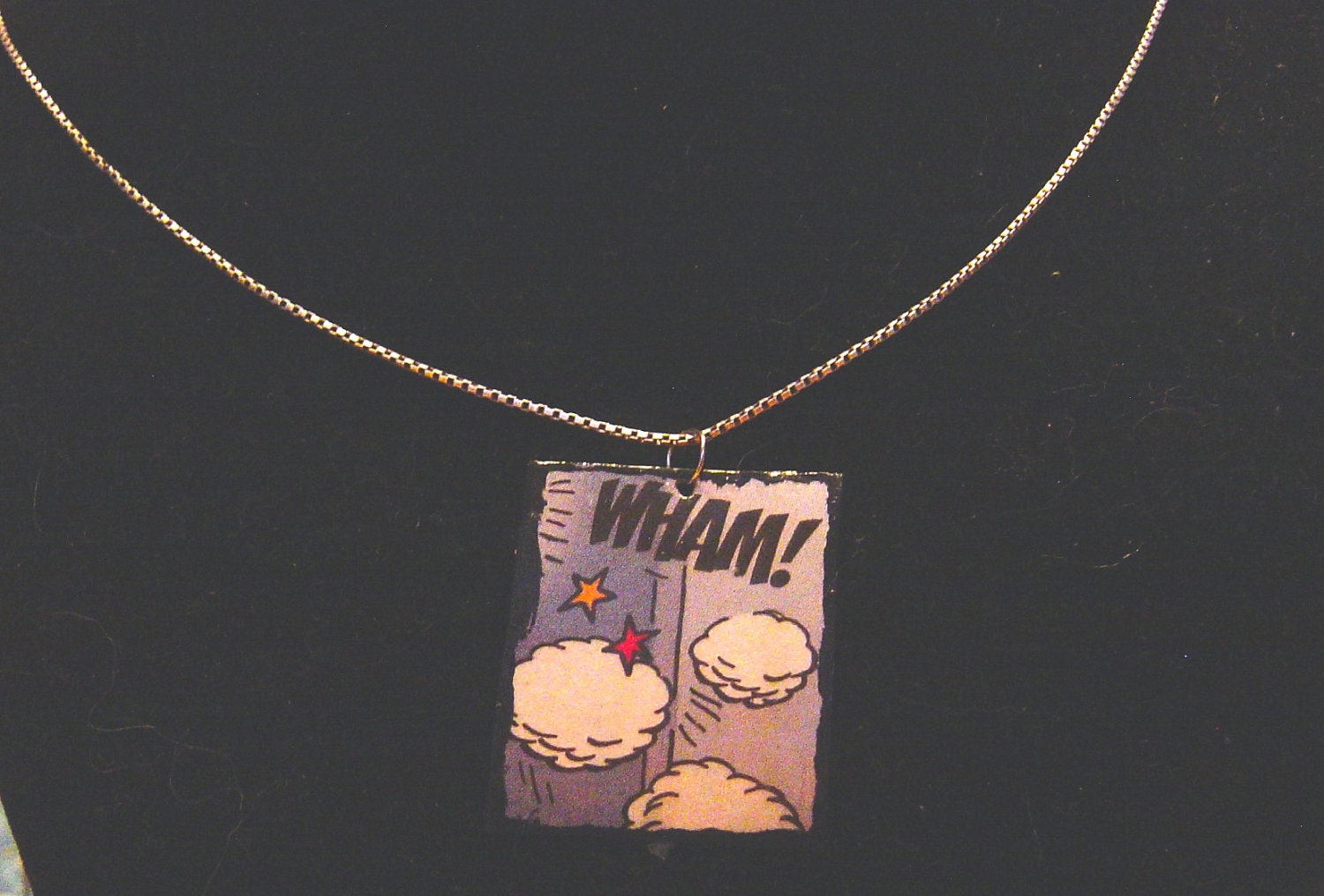 Small Reclaimed Comic Book Pendants