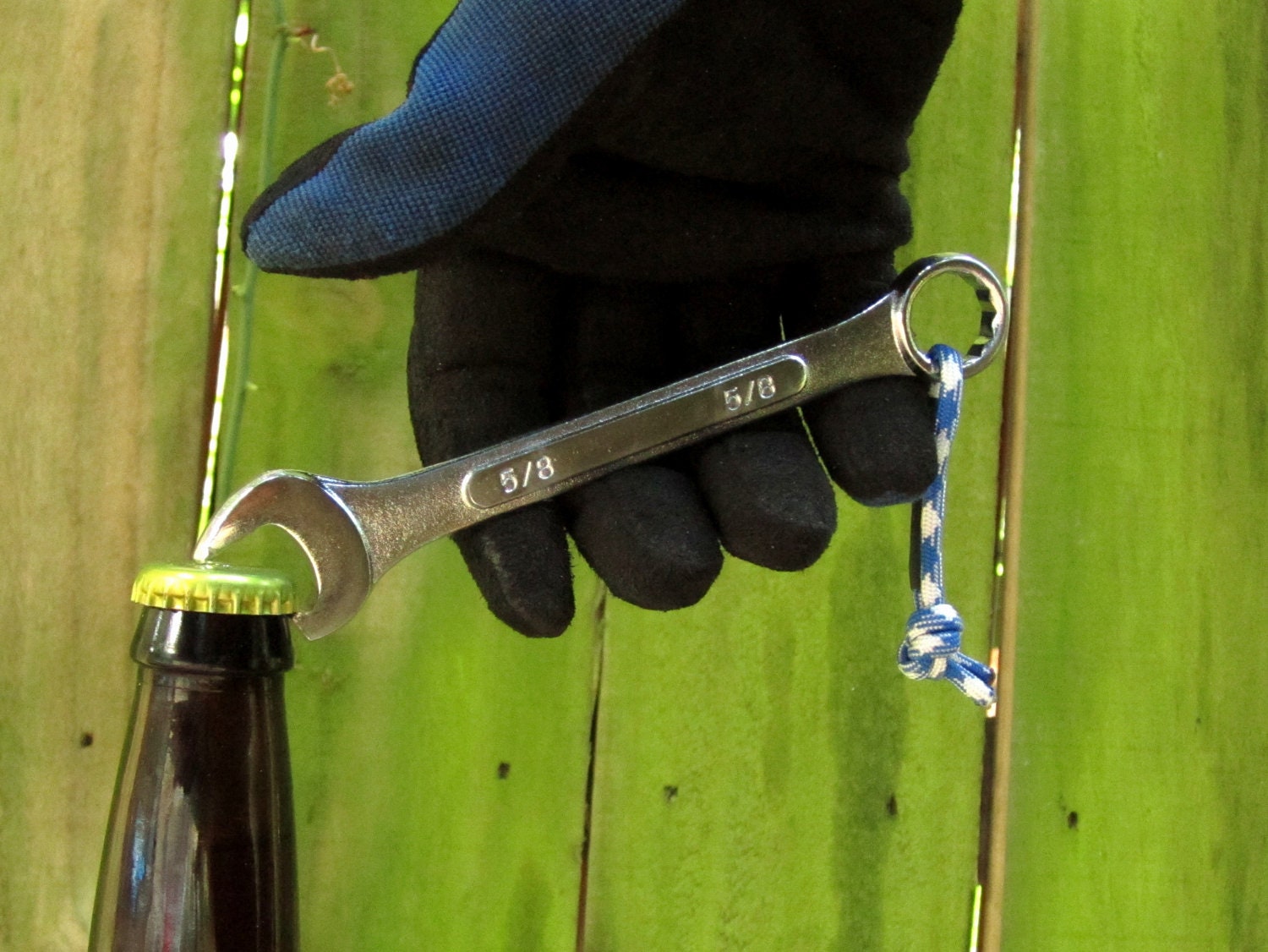 The Bottle Wrench Bottle Opener - Original - Blue & White