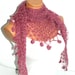 2012 trends scarf, hand knit pink scarf, women scarves. Personalized Design. Latest Fashion. scarf, neckwarmer, scarflette...