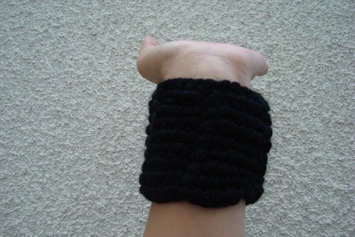 Black Crochet Bracelet
