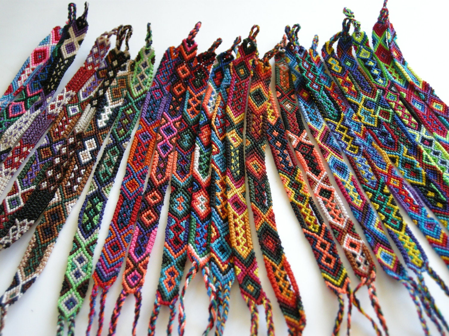 Wholesale Lot of Small Friendship Bracelets (30 bracelets)
