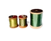 Vintage Wooden Spools of Thread Supplies/Sewing Thread
