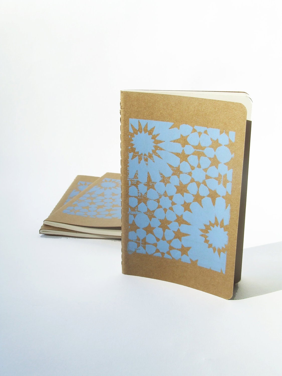 Pocket size Notebook with Moorish tile pattern