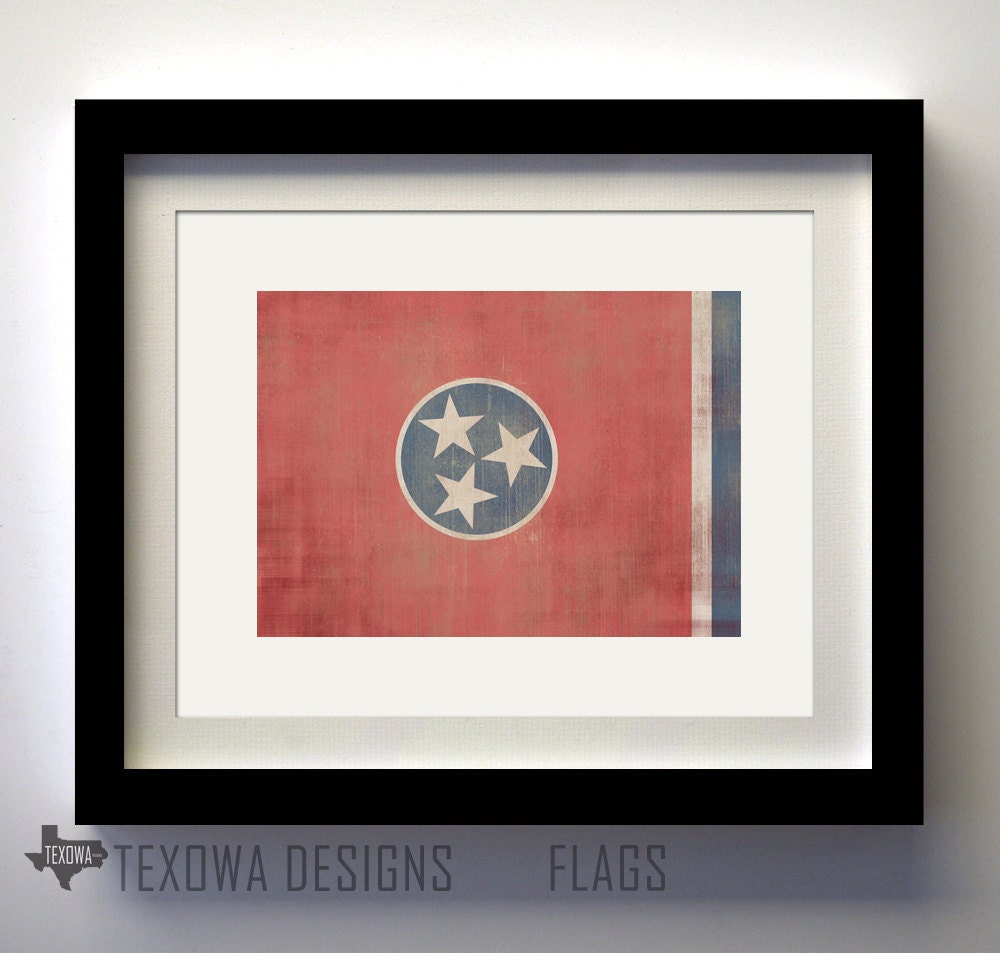 Tennessee Flag Print