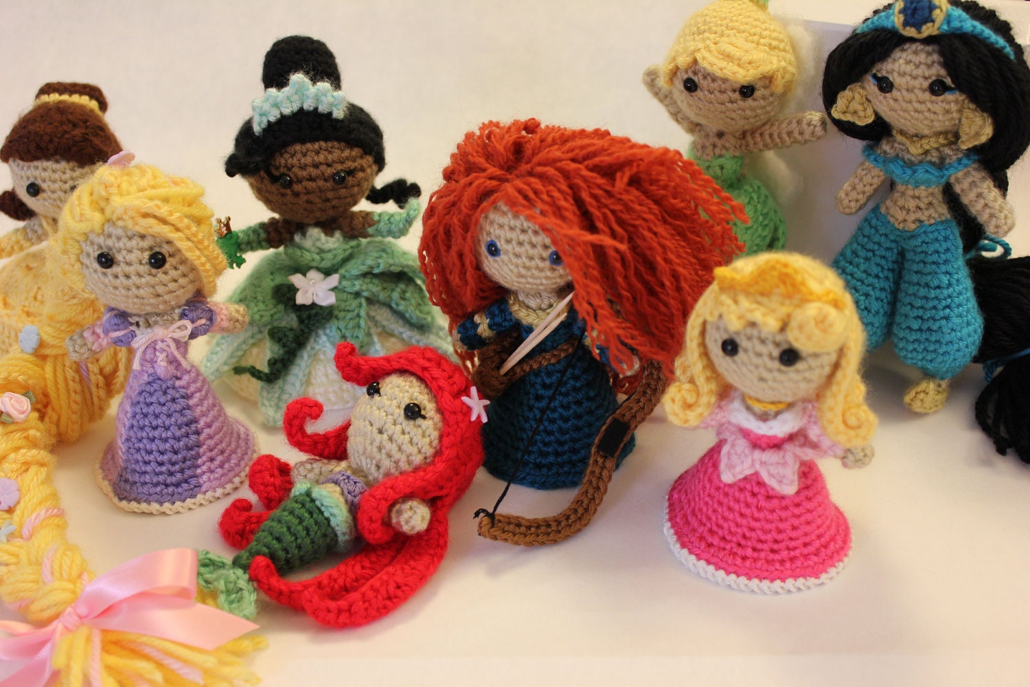 PATTERN Tiana Princess & The Frog Princess Crochet Doll Amigurumi