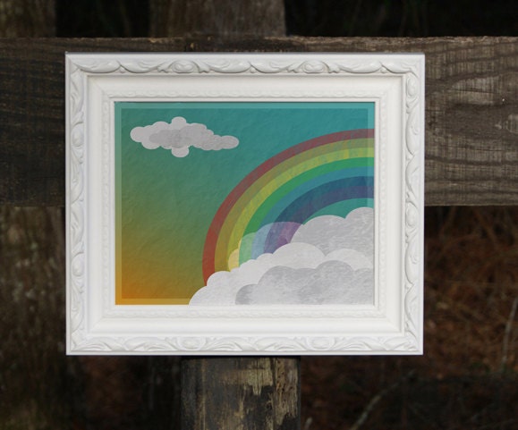 Rainbow Art Print - 8x10 Print