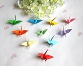 8x8cm 1000 pcs pure 10 colors Origami Paper Cranes crafts paper goods for Wedding, Christmas, Festival, Anniversary