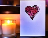 Heart Icon -Wedding/Engagement/Valentines/Anniversary - Greetings Card
