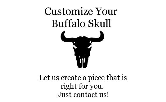 White Faux Taxidermy - The Ludmilla - White Resin Buffalo/Bison Skull Head- White Faux Taxidermy- Chic & Trendy