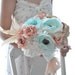 Deposit for Bea - Mint fabric flowers combined with apricot and white paper flowers