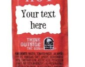 Custom taco bell sauce iphone 4 case, iphone 4s case