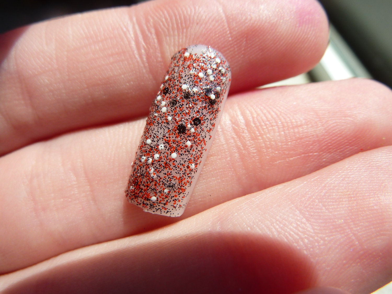 Modern Ladybug - Hand mixed glitter nail polish (15 ml)