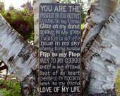 You Are The Peanut To My Butter Subway / Word Art Sign