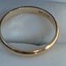 Vintage Gold Band Solid 10 K Gold Wedding Gold Band Unisex wedding band