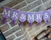 Custom Wedding Banner Mr & Mrs With Your Name Added Wedding Reception Party Decoration Wedding Sign