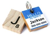 HELLO My Name Is - Classic Scrabble Dog ID Tag