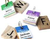 HELLO My Name Is - Classic Scrabble Dog Tag, Pet ID Tag