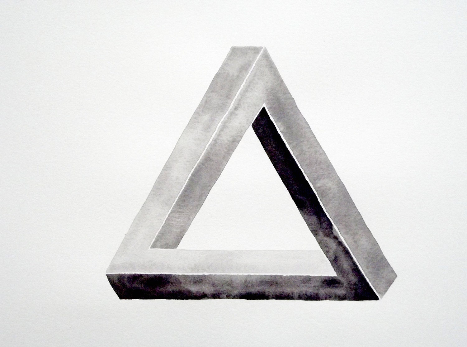 Impossible Triangle - Original Watercolor