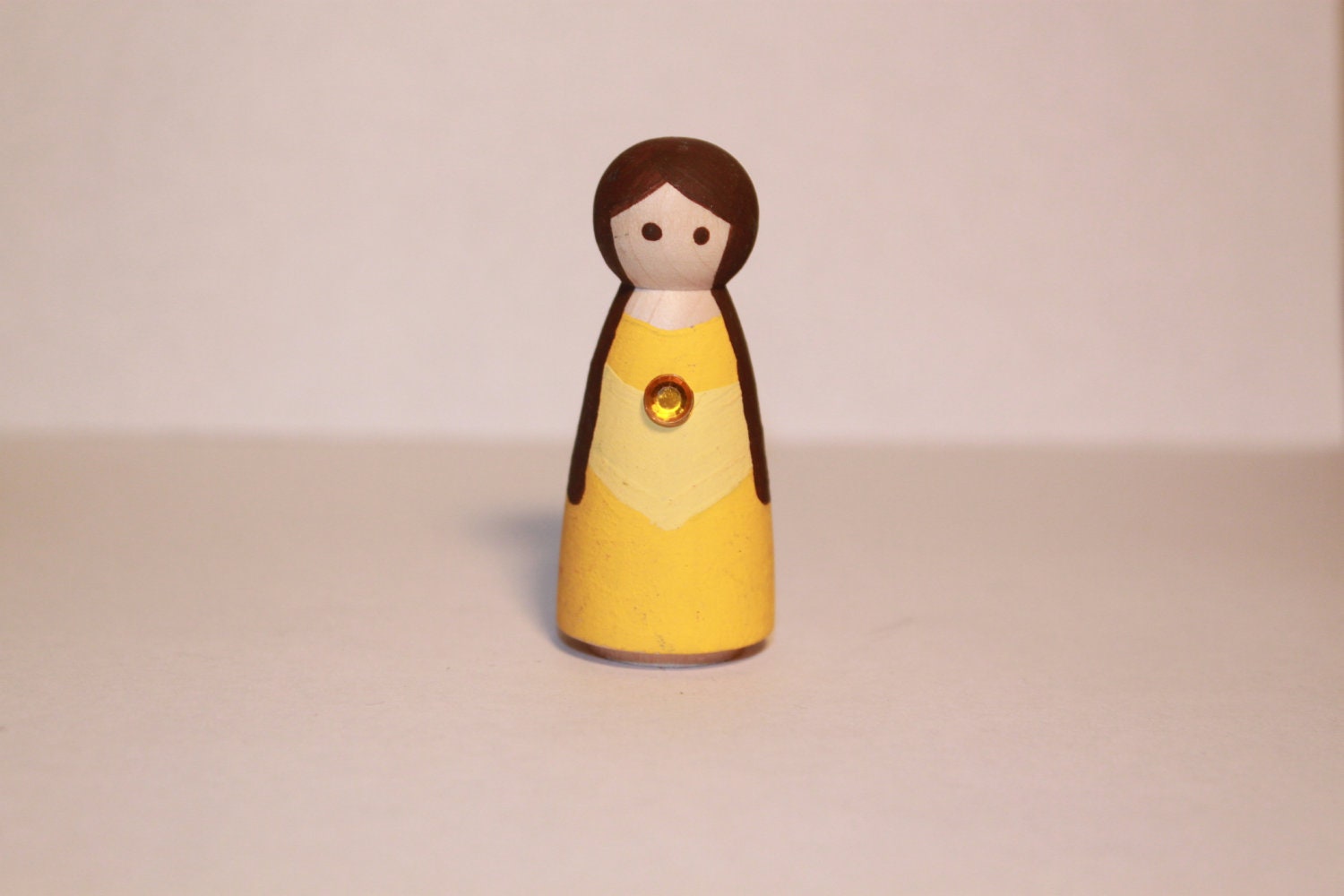 Belle Wooden Peg Doll