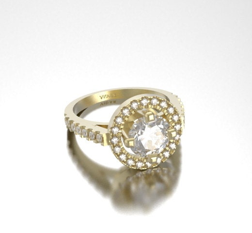 Designed 14K 1.0Ct Diamond Engagement Ring.