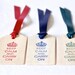 Keep Calm and Carry On Wooden Tag x 1