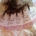 Tags, handstamped, set of 6