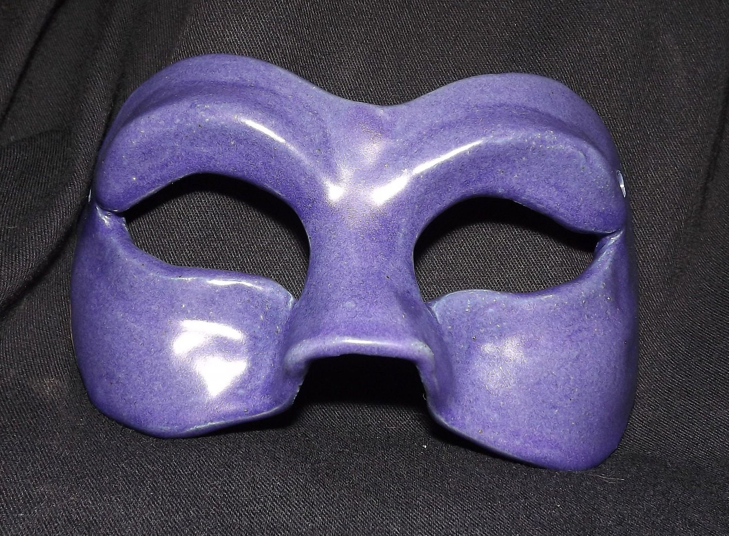 Royal Purple Ceramic Mask - LadyRuneCreations