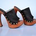 Handmade Real Wood Platform Sandals