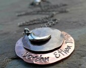 Necklace Love You To The Moon and Back Pendant Charm Mixed Metals