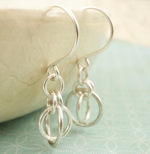 Silver Earrings - Little Orbits