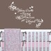 Girls Fancy Swirls Wall Decal Quote with Birds and Butterflies - Glittering Dust, Fairy Wings, Dreams - Bedroom Nursery Wall Decor - CQ109A
