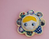 Flower brooch , Sun brooch , You are my Sunshine