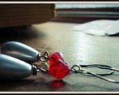 Red Drop Earrings