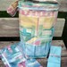 Knitting Bag, 3 piece set, Zipper Pouch, dpn or hook case, Crochet Bag, Lined Padded Drawstring Pockets, Kip or Wip Bag, Travel