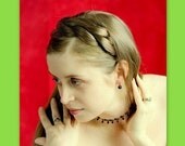 braided headband braid hair wide headband hairband hair accessory woman wedding bridal hairband hair head band hairpiece fake hair