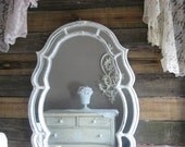Antique Shabby Chic Mirror, Cottage Chic, Vanity, French Country, Nursery