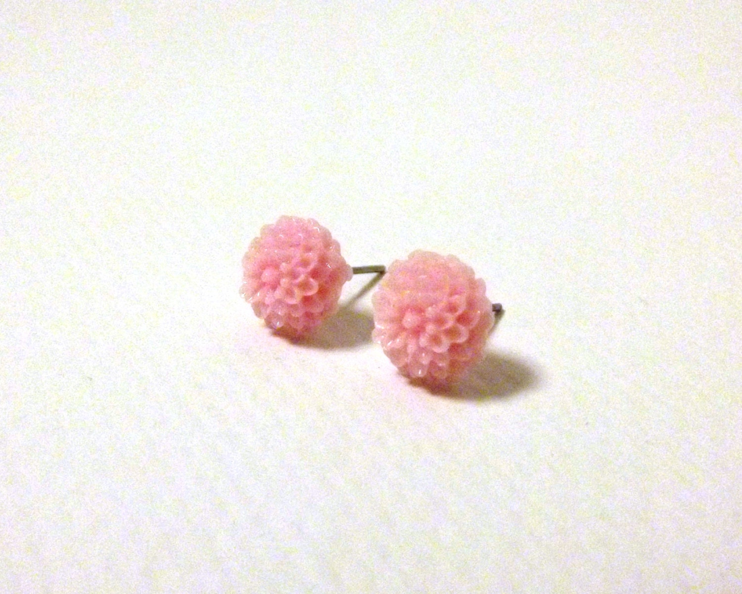 Pink Carnation Earrings