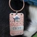 Copper and Nickel Silver Personalized Pet Id Tag - Wire Wrap - Unique Pet Tag - Aluminum Backer