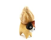 Garlic Catnip Cat Toy - Needle Felted Wool