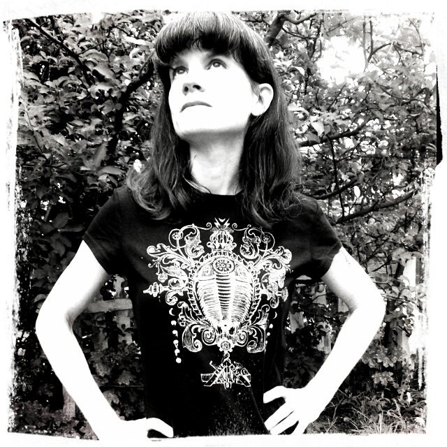 Cosmic Trilobite T-Shirts- Stunning Steampunk Victorian Fossil Design- Women's Tee your size -  LIVE LOVE EVOLVE