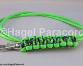 Aquatica with Neon Green trim cobra weave paracord lanyard