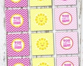 INSTANT DOWNLOAD - You Are My Sunshine - 2 inch circles/squares Il_170x135