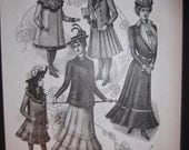 1901 The Delineator Original Pattern Advertisement Vintage Fashion Prints Ready To Frame