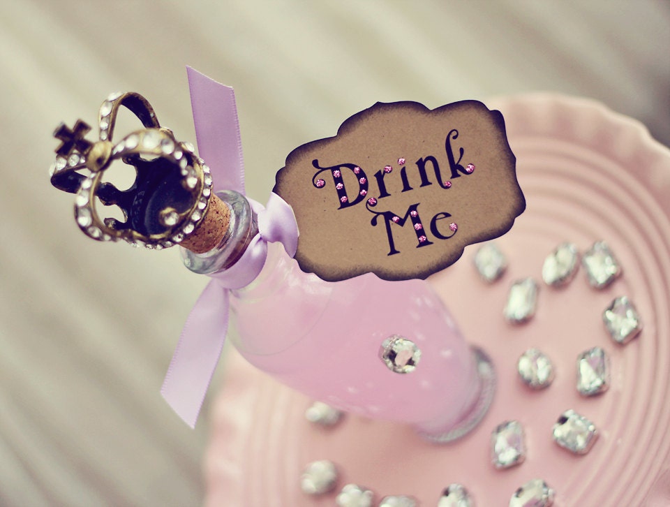 Alice in Wonderland -Lilac Tags- Featured on ETSY Front Page