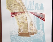 Minneapolis Stone Arch Bridge Screen Print Poster